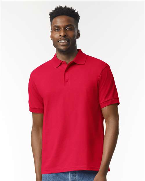 Gildan Adult Unisex 6 oz 50/50 USA Cotton Poly Jersey Short Sleeve Polo Sport shirt
